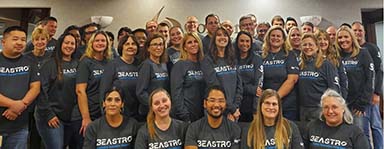 Corporate Central employees on Beastro launch day.